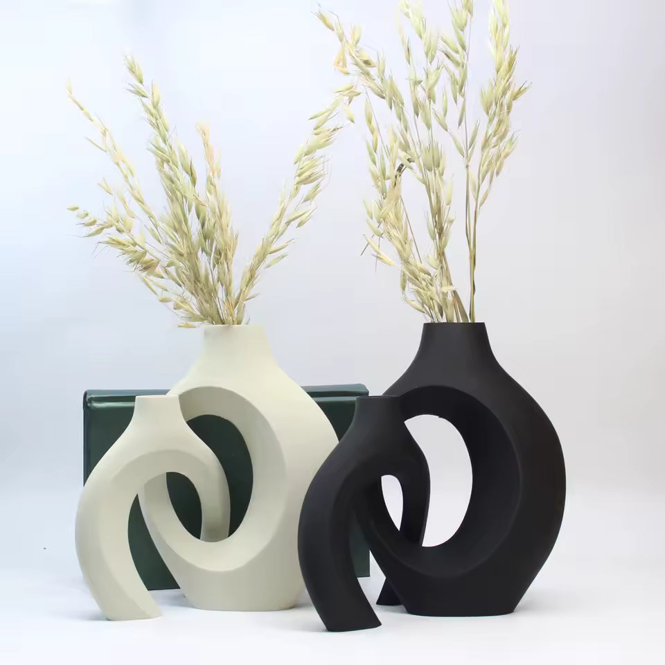 Hugging Vase Ornaments – Modern Decorative Vase Set