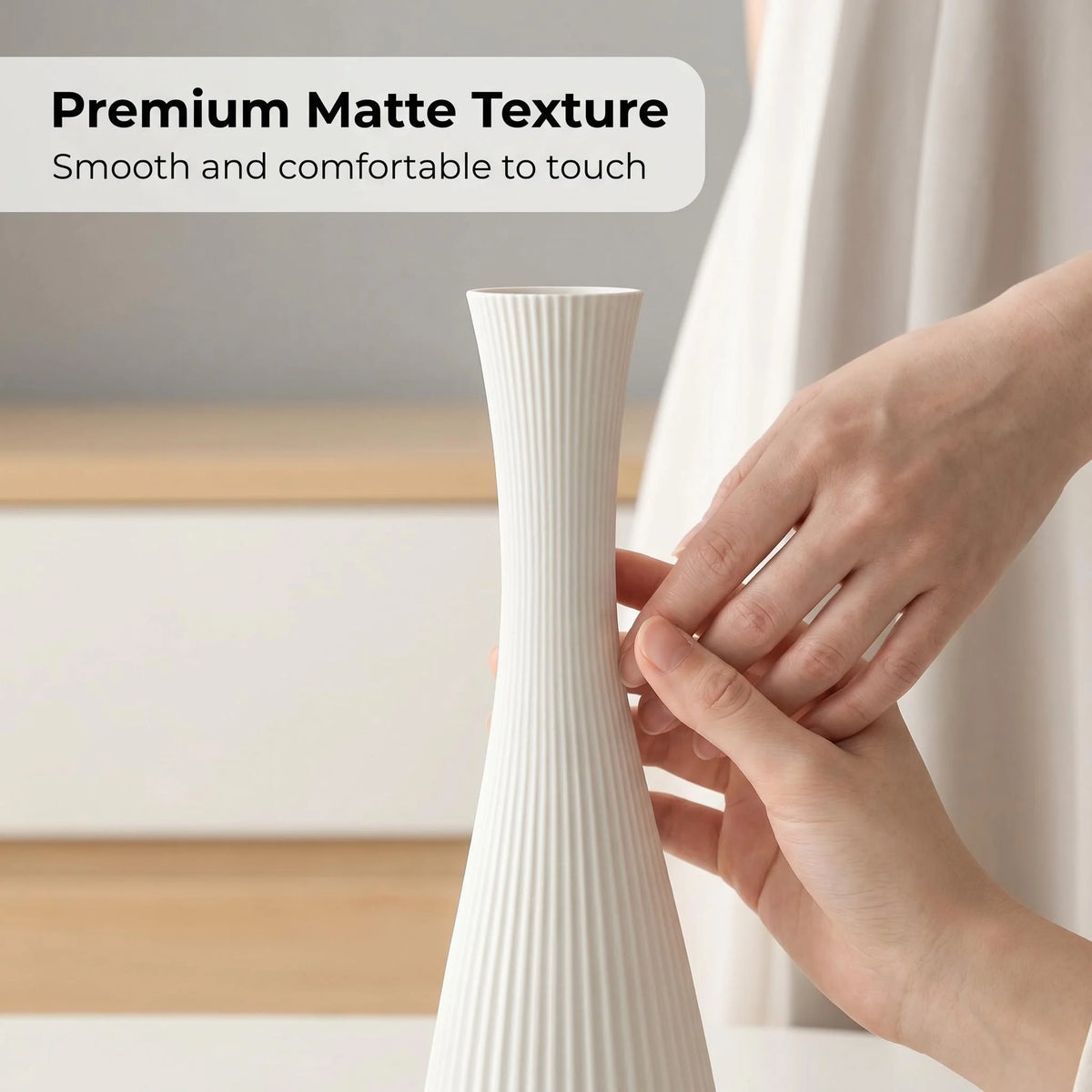 3-Piece Matte Mixed 3D Printed Vase Set, Irregular Textured Decorative Vases, Perfect for Nordic Home Decor, Entryway Table or O